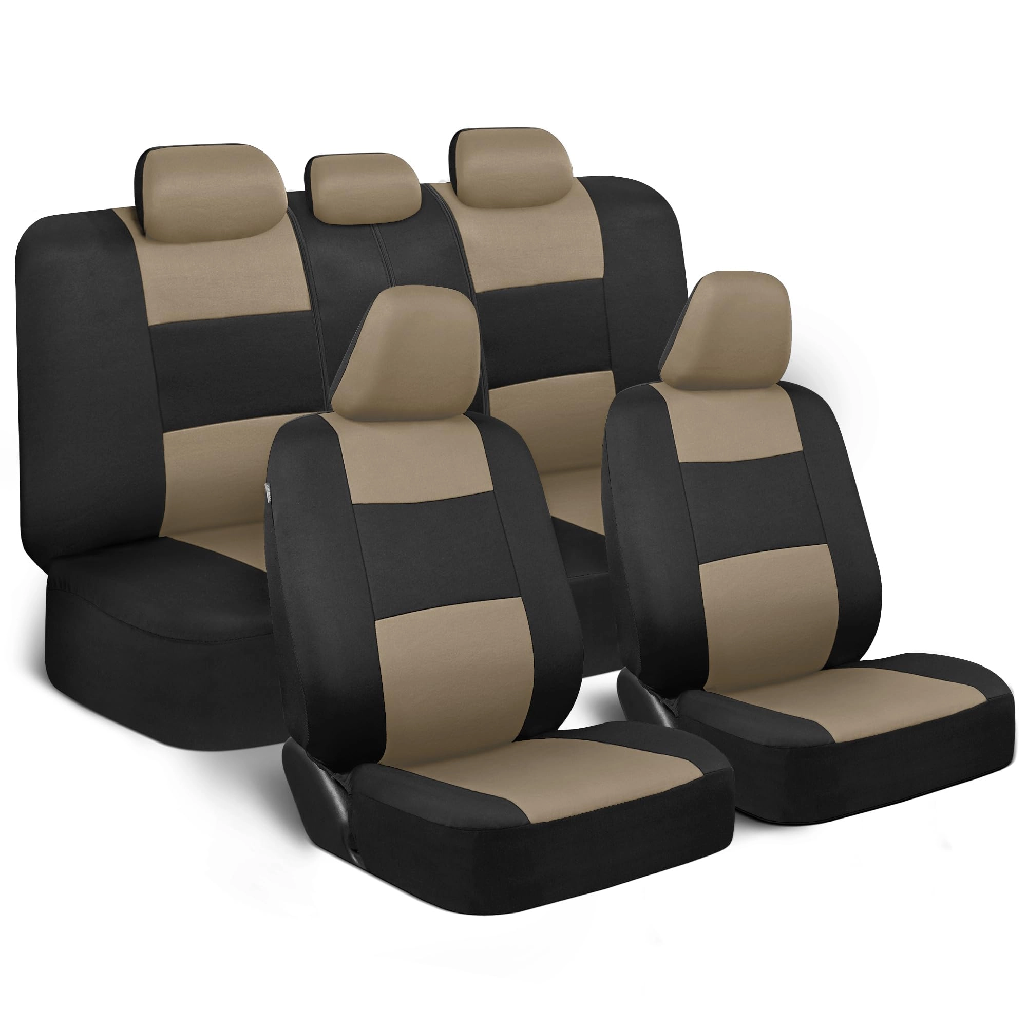 PolyPro Car Seat Covers - Solid Beige Universal Fit