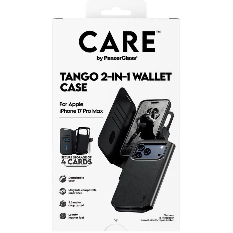 Tango Two-In-One Wallet Case - Vegan Lux Leather with MagSafe for iPhone 17 Pro Max
