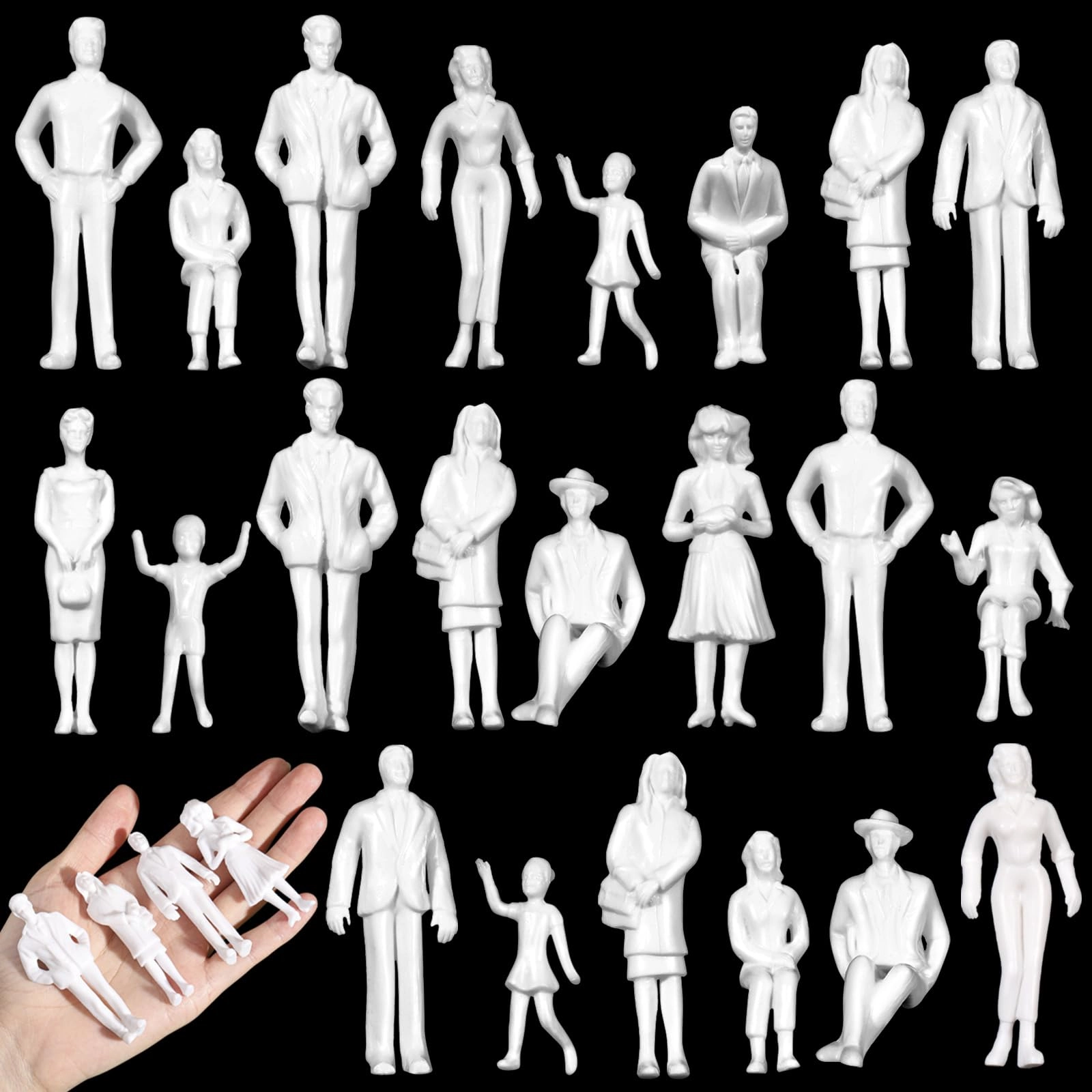 Namalu Model People Figures - 1: 25 Unpainted