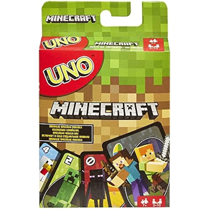 rayihni UNO: Minecraft World - Card Game Multicolor Basic Pack