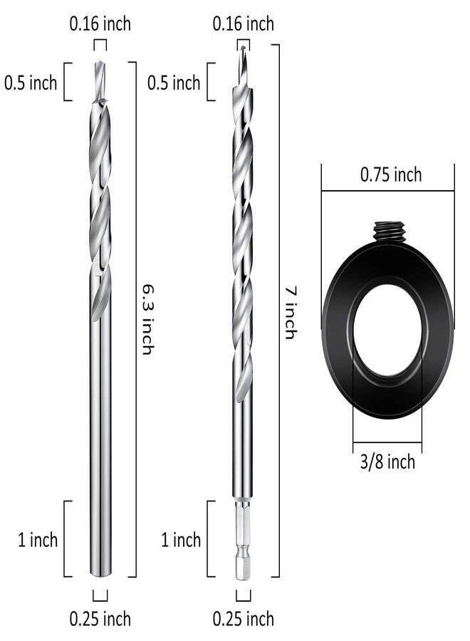 Pocket Hole Drill Bit - 4 Pieces 3/8 Inch
