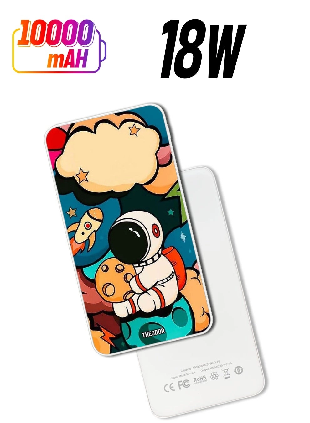 Theodor EX_PPBA017 - 10000mAh 18W PD Quick Charging 3.0