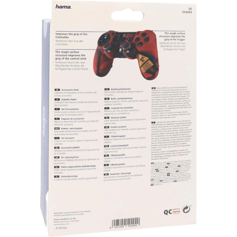 7-in-1 Soccer Grip Cover + Analogue Stick Attachement + Trigger Attachment + Sticker for Light Bar