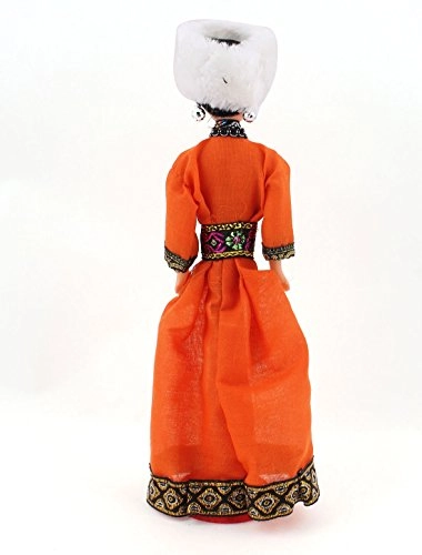 Ethnic Doll - 27.5 x 7cm Plastic Fabric Chinese Oroqen
