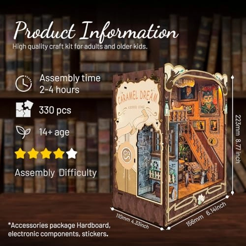 Book Nook Kit - LED Light 3D Wooden Puzzles