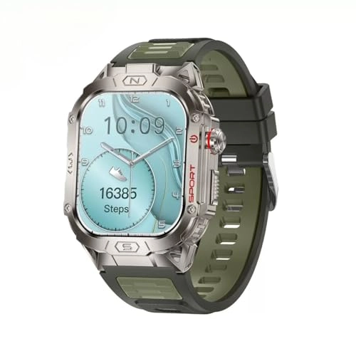 Military Smart Watch - Heart Rate Blood Oxygen 128 Sports Modes