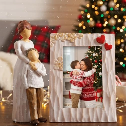 Mother and Son Figurine - Resin