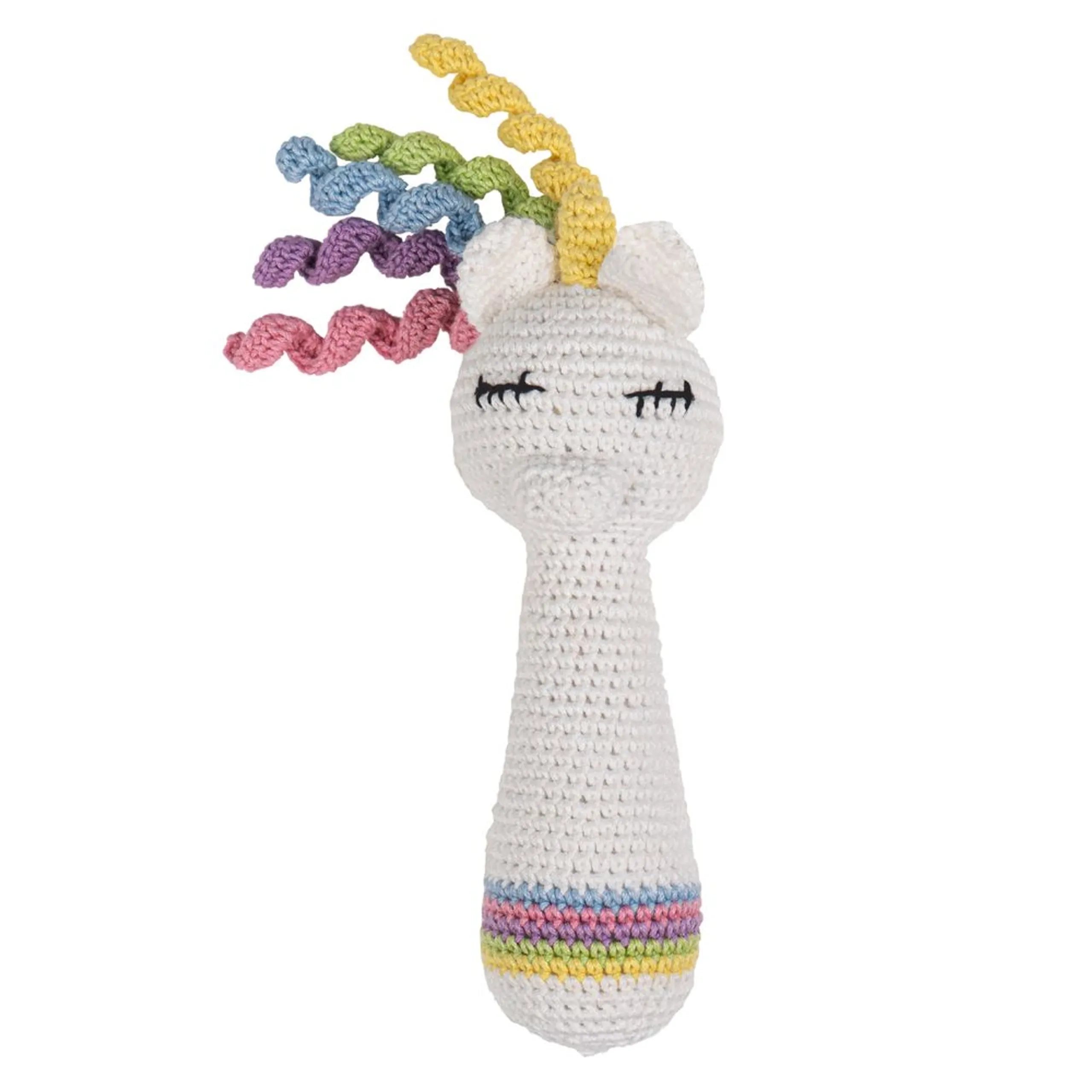 Crochet Ring Rattle Toy - Suitable for 0 month & above premium cotton yarn Tiger