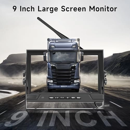 Monitor - 9 Inches + Rear View Camera - 720P Night vision