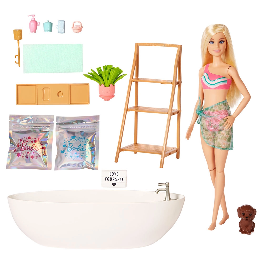 Barbie Soap Confetti Bath Playset - Confetti Soap and Puppy