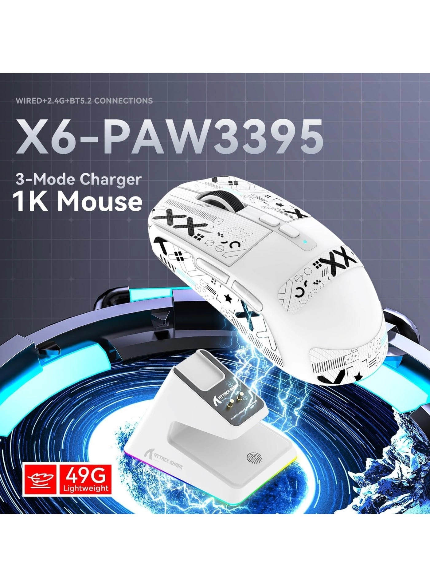 X6 Lightweight Gaming Mouse - Wireless