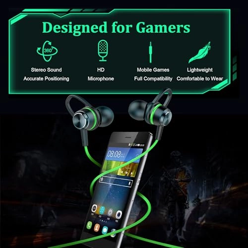 Gaming Earphones Wired Earbud