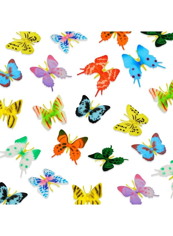 Canlierr Plastic Butterflies - 48 Pcs