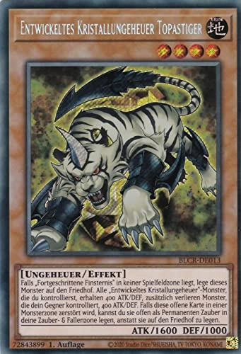 Yugioh Developed Crystal Monster Topastiger BLCR-DE013 - German