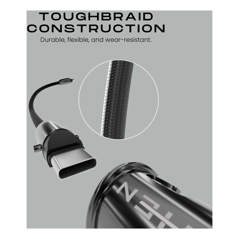 Charge Cable 100W USB-C to USB-C 0.3m Braided