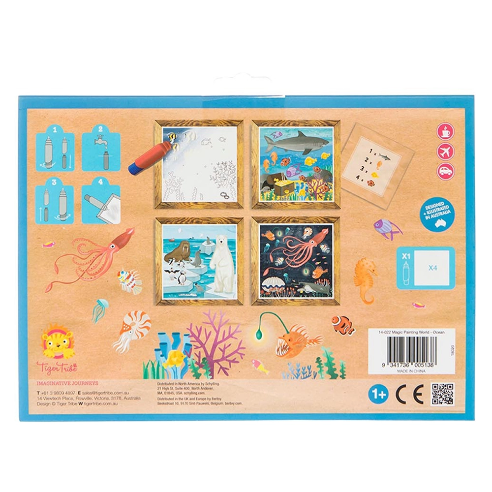 Magic Painting World Ocean - 1+ years 4 pcs