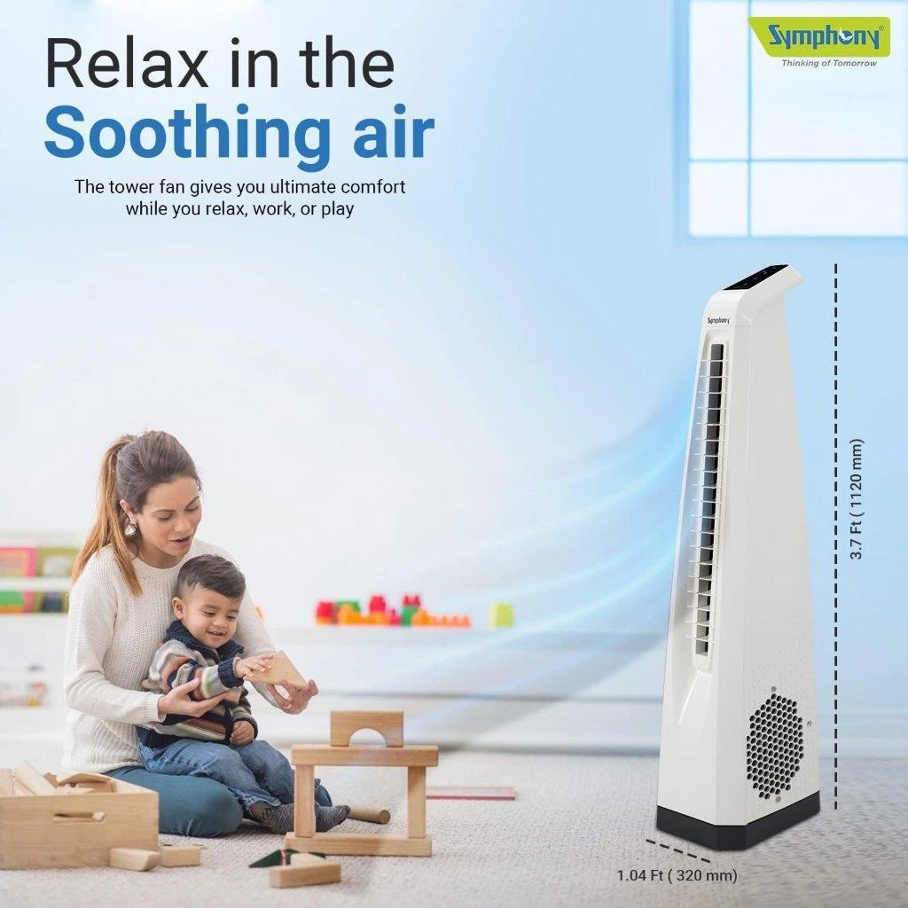 Symphony SURROUND I - Tower Fan White