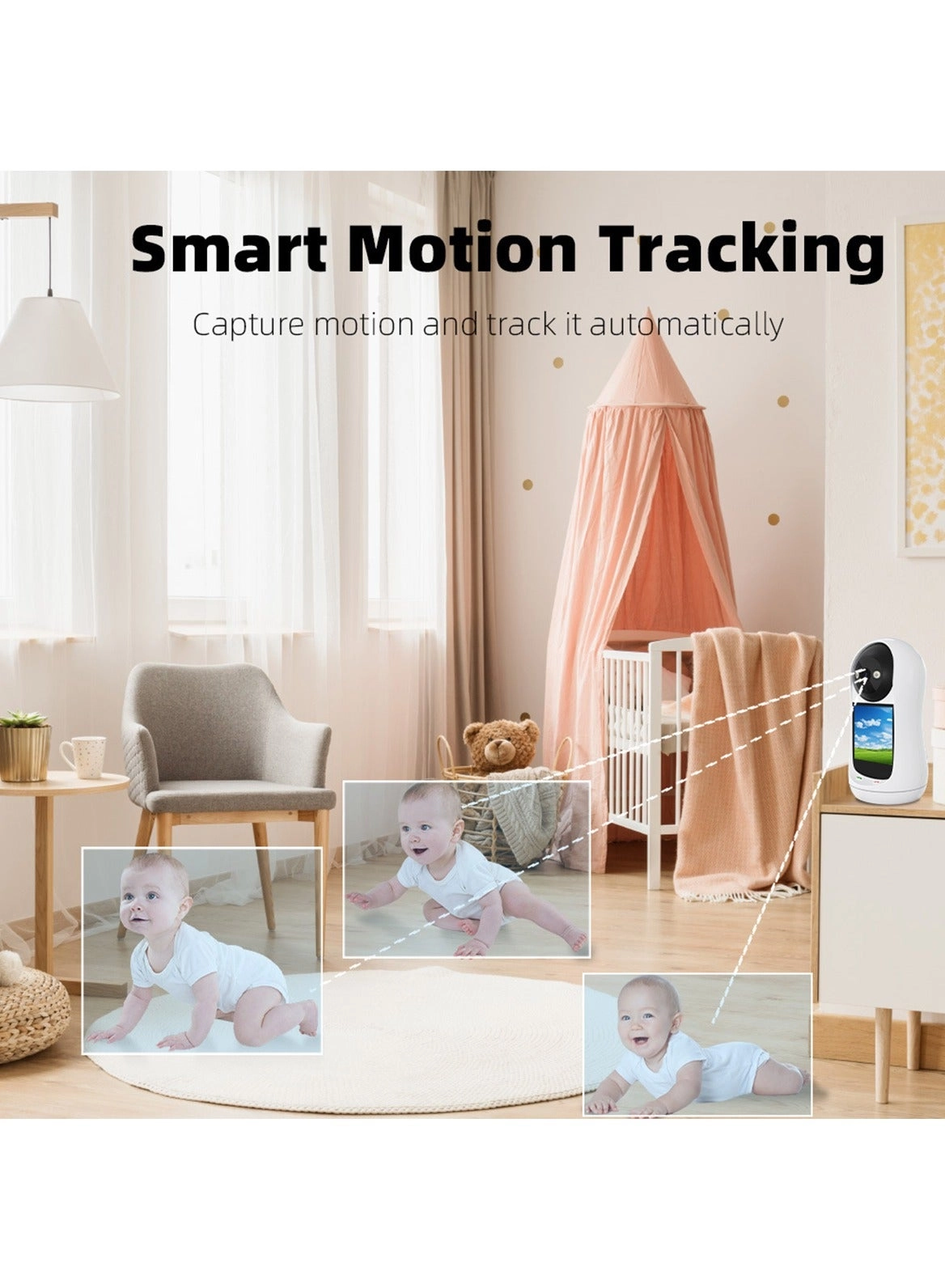 Wireless Baby Monitor - 2MP Two-Way Intercom