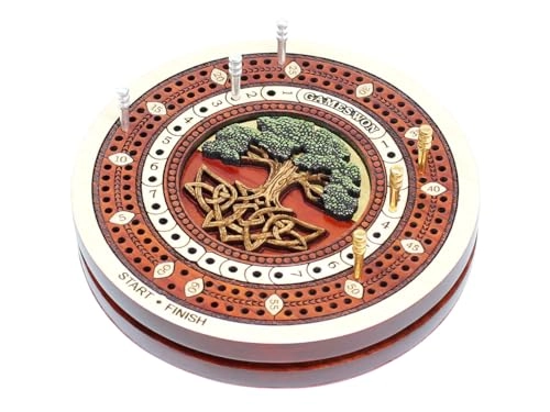 Tree of Life - 2 Track 60 Points Inlaid Travel/Pocket Size