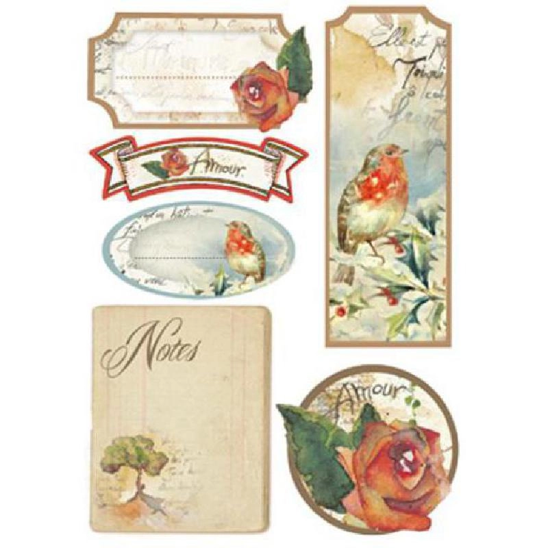 STAMPERIA Die-Cut Labels - 14 Pieces 14.80 cm ( 5.83 in ) 21.00 cm ( 8.27 in )