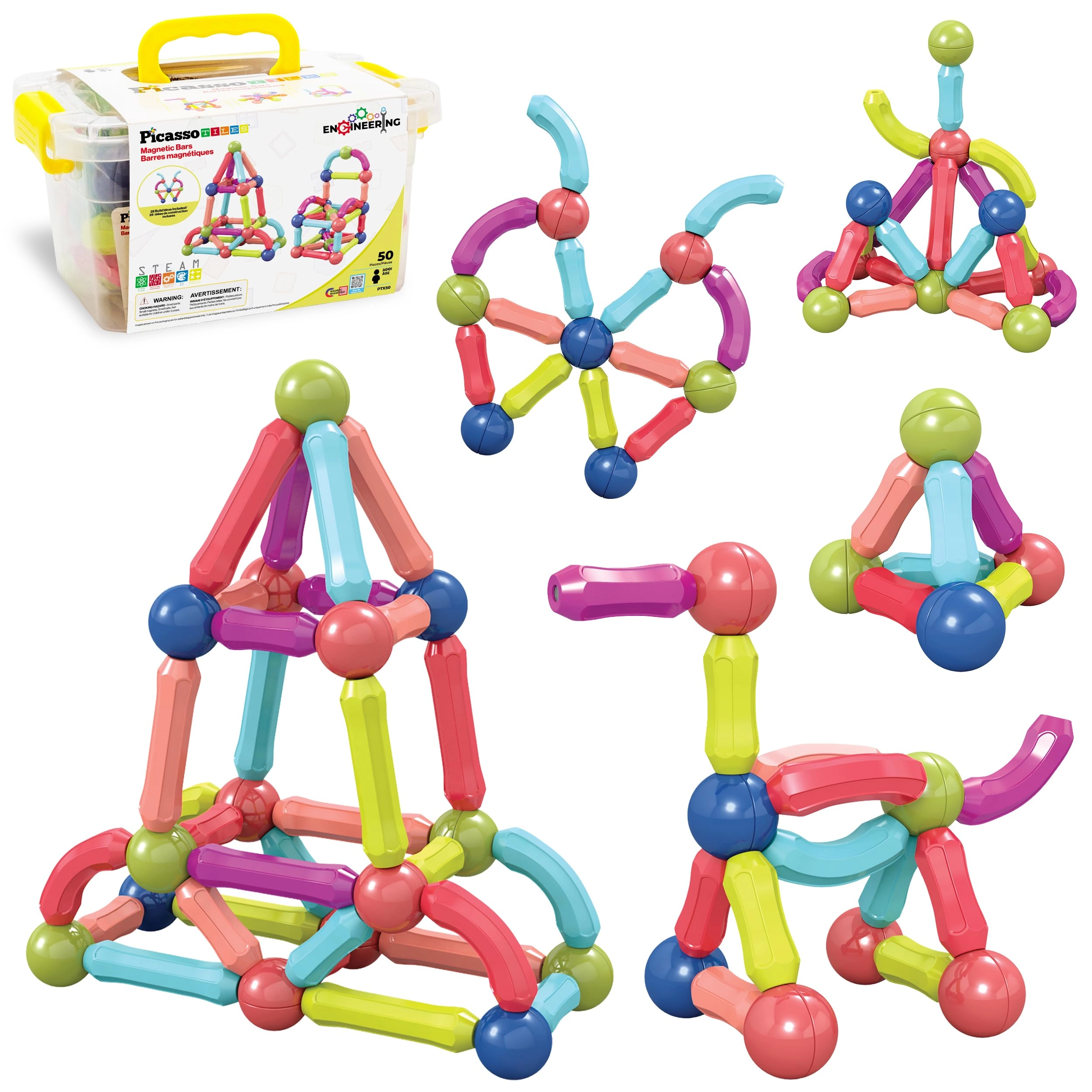 PicassoTiles PTX50 - 50 pcs
