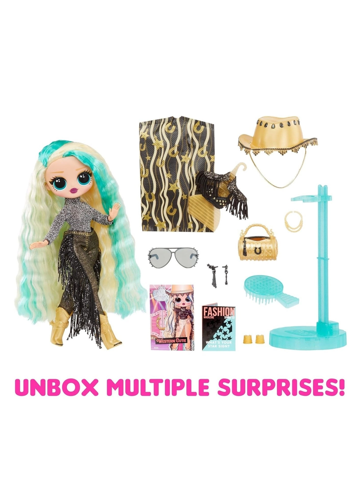 Western Cutie Fashion Doll - Surprise Accessories Ages 3+