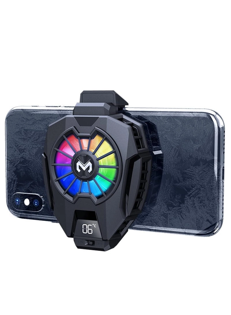 Gravity Phone Cooler - Dual Semi-Conductor Cooling Chips Digital Display Universal 6-8 cm
