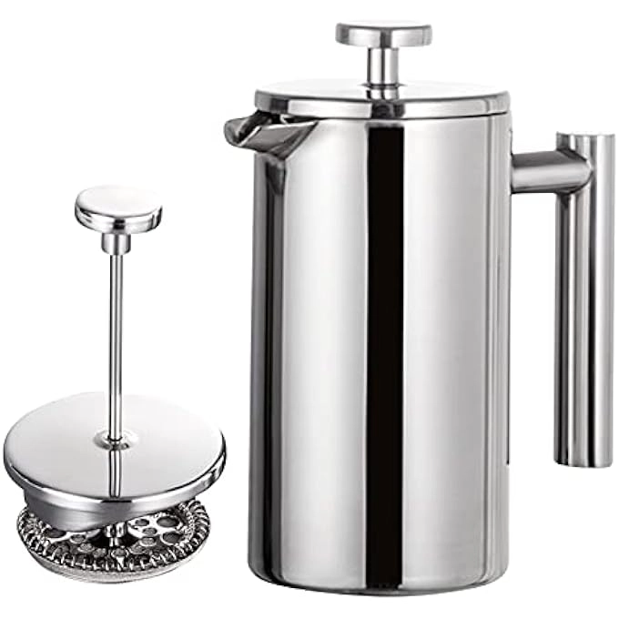 French Press - 350mL 800mL 1000mL Double Walled Stainless Steel