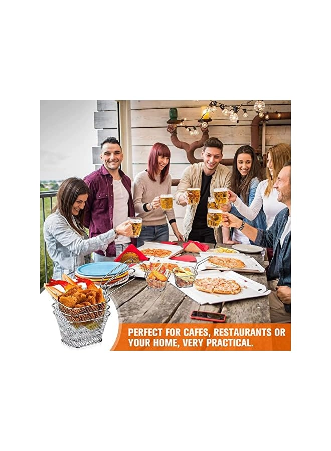 Square Fry Basket - Stainless Steel 8 PCS