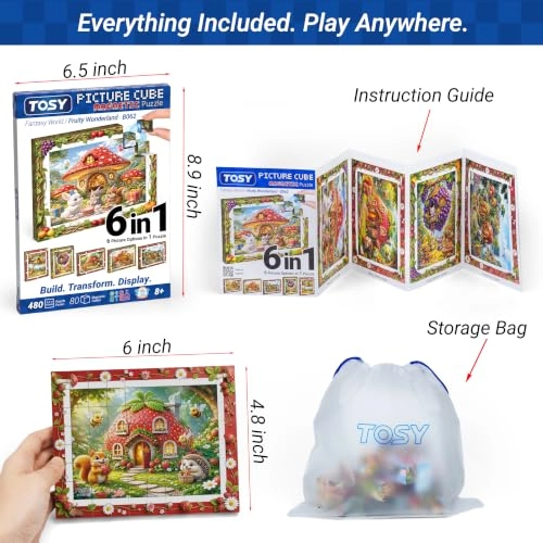 TOSY Picture Cube - 9 and up 80 pieces