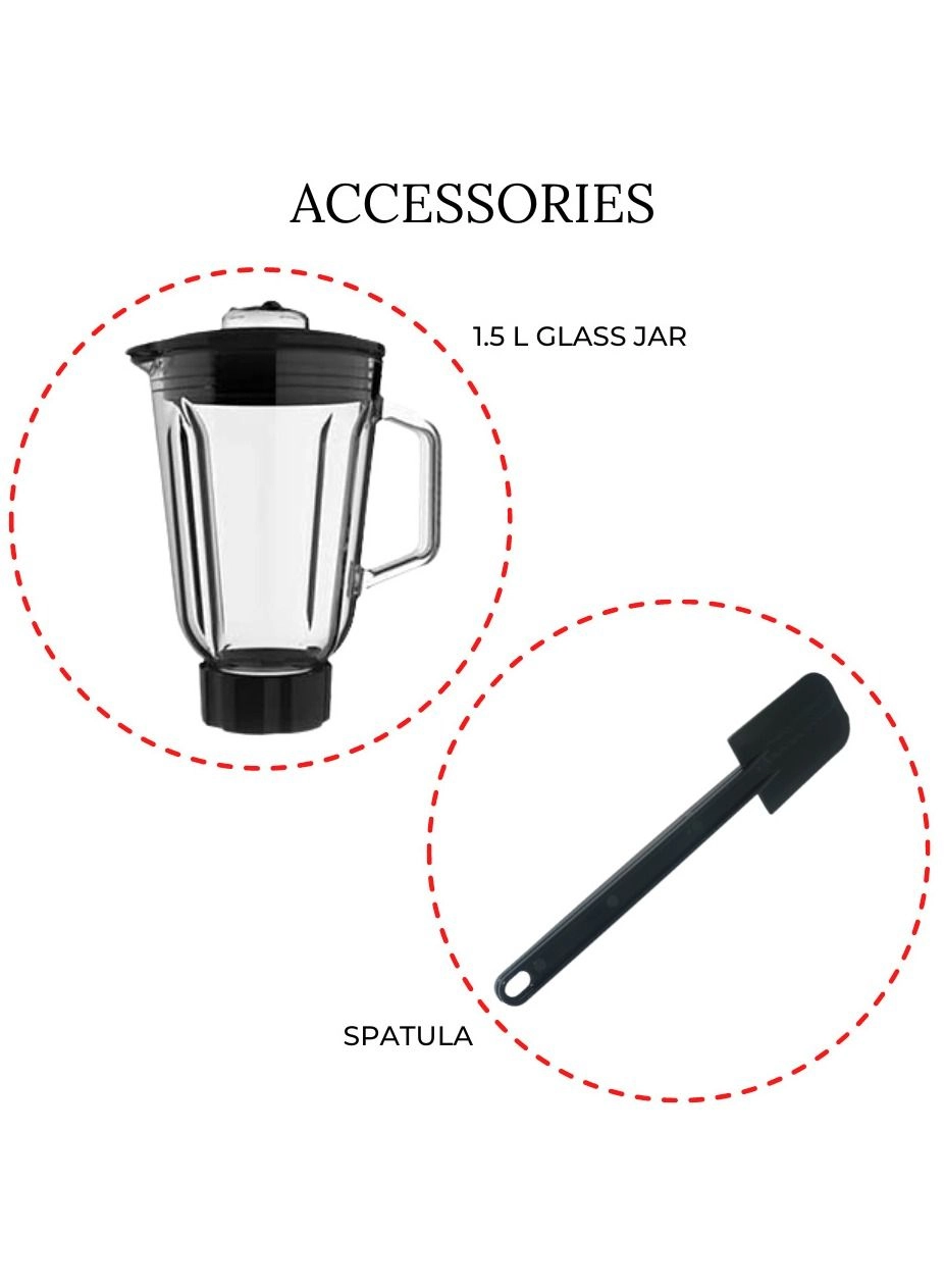 3-in-1 Stand Mixer - 6.5 L 1300 W