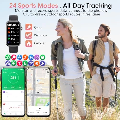 Fitness Tracker Smart Watch 45.6mm ABS + PC GPS