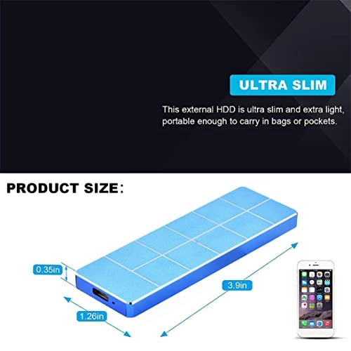 Ultra Slim Portable Hard Drive - 2TB HDD