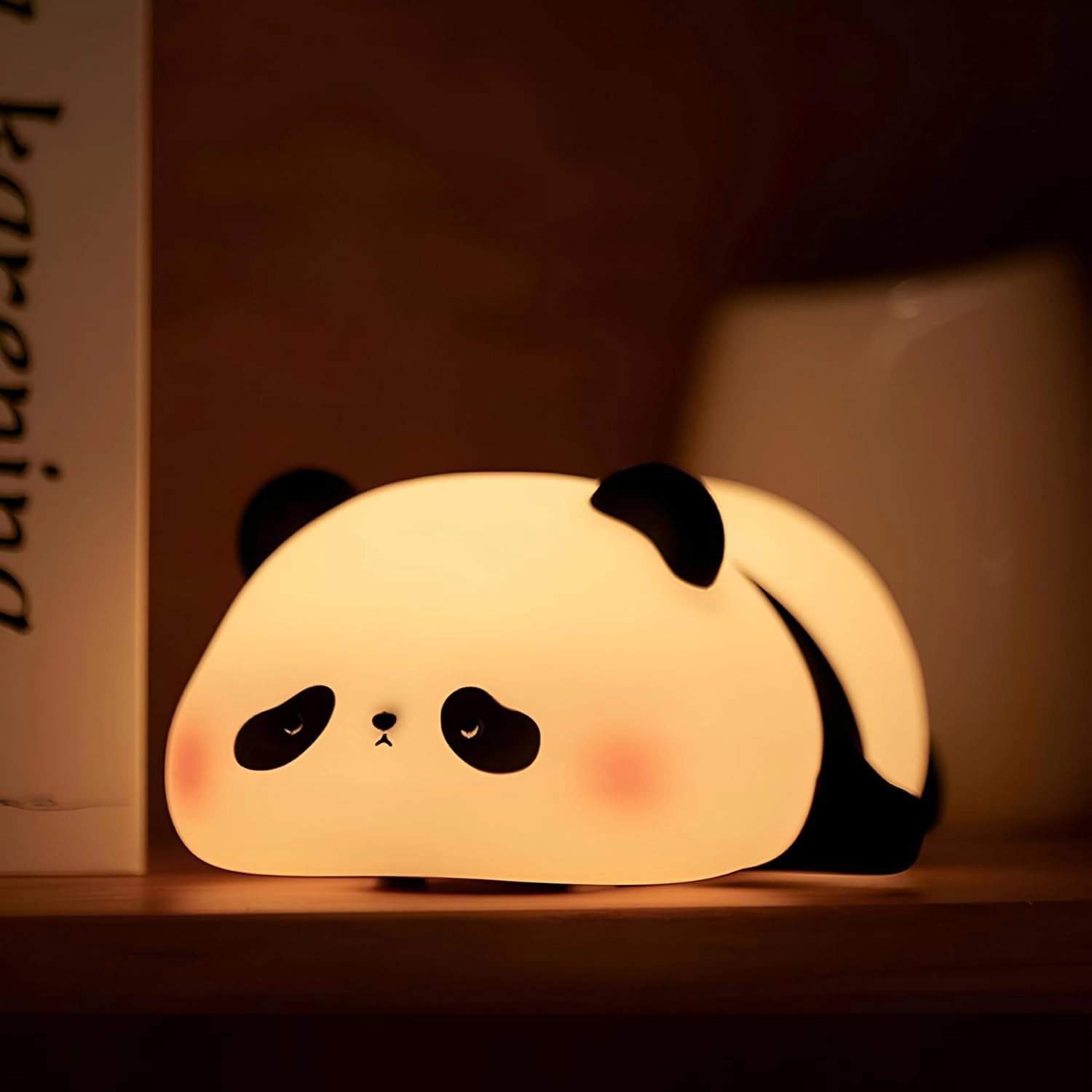 Desidiya Lying Panda - Battery Powered White