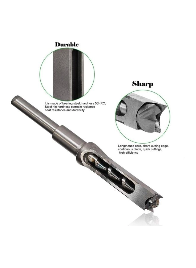 Square hole drill bits - bearing steel 1/2 inch 1/4 inch 3/4 inch 3/8 inch 5/8 inch 5/16 inch 9/16 inch