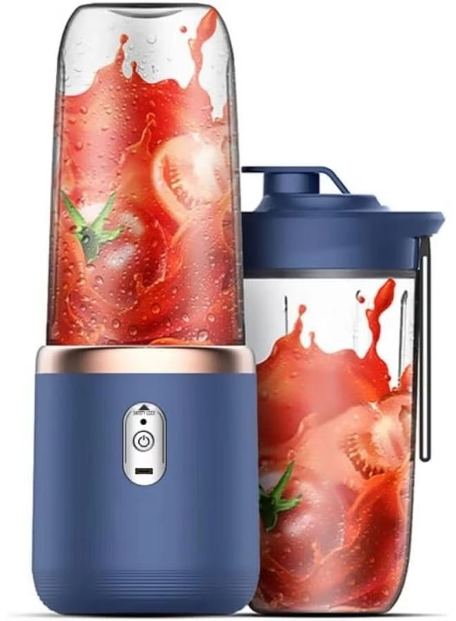 Rich Life Portable Mini Blender - USB Rechargeable, 6-Blade