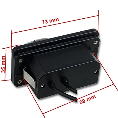 HD Color CCD Waterproof Vehicle Car Rear View Backup Camera - 628 x 586 Pixels