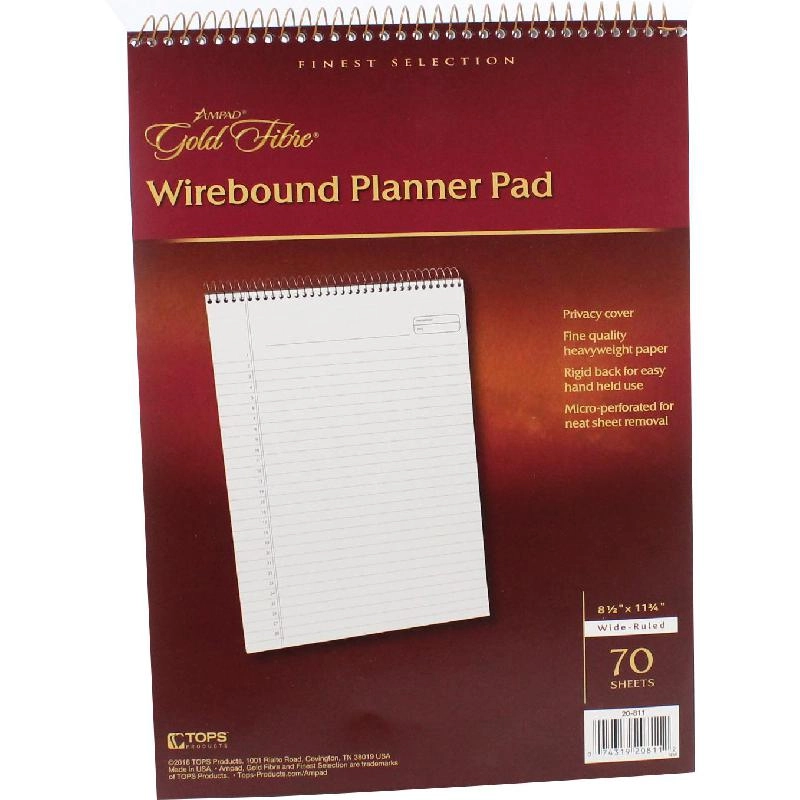 Ampad Premium Writing Pad A4 Spiral - Lined 70 Sheets