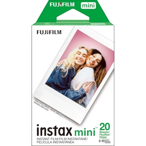 Instax Mini Instant Film - 40 Sheets + 6AVE Microfiber Cleaning Cloth