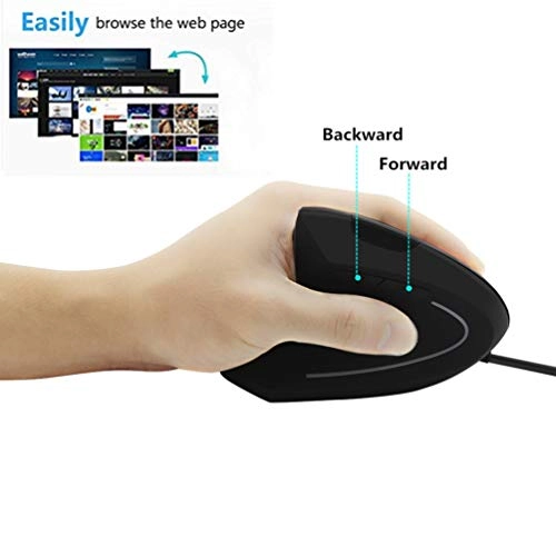 Left Handed Ergonomic Vertical Mouse - USB