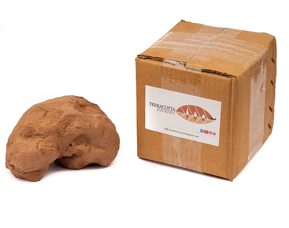 Terracotta Journey Natural Terracotta Pottery Sculpting Clay - 5Kg 5 pcs.
