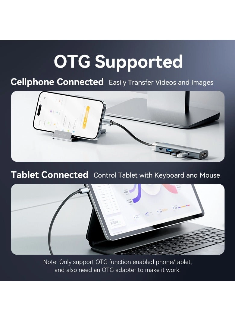 USB-C Docking Station - 4K@60Hz 100W PD 3x USB 3.0