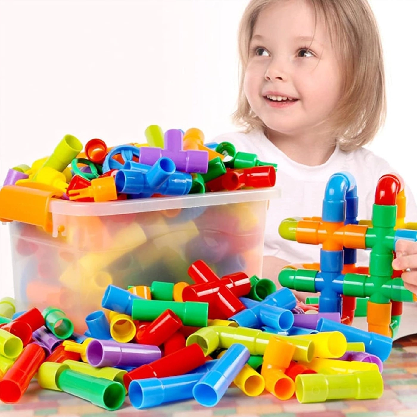 Tubular Pipes & Spouts & Joints - 64 pcs