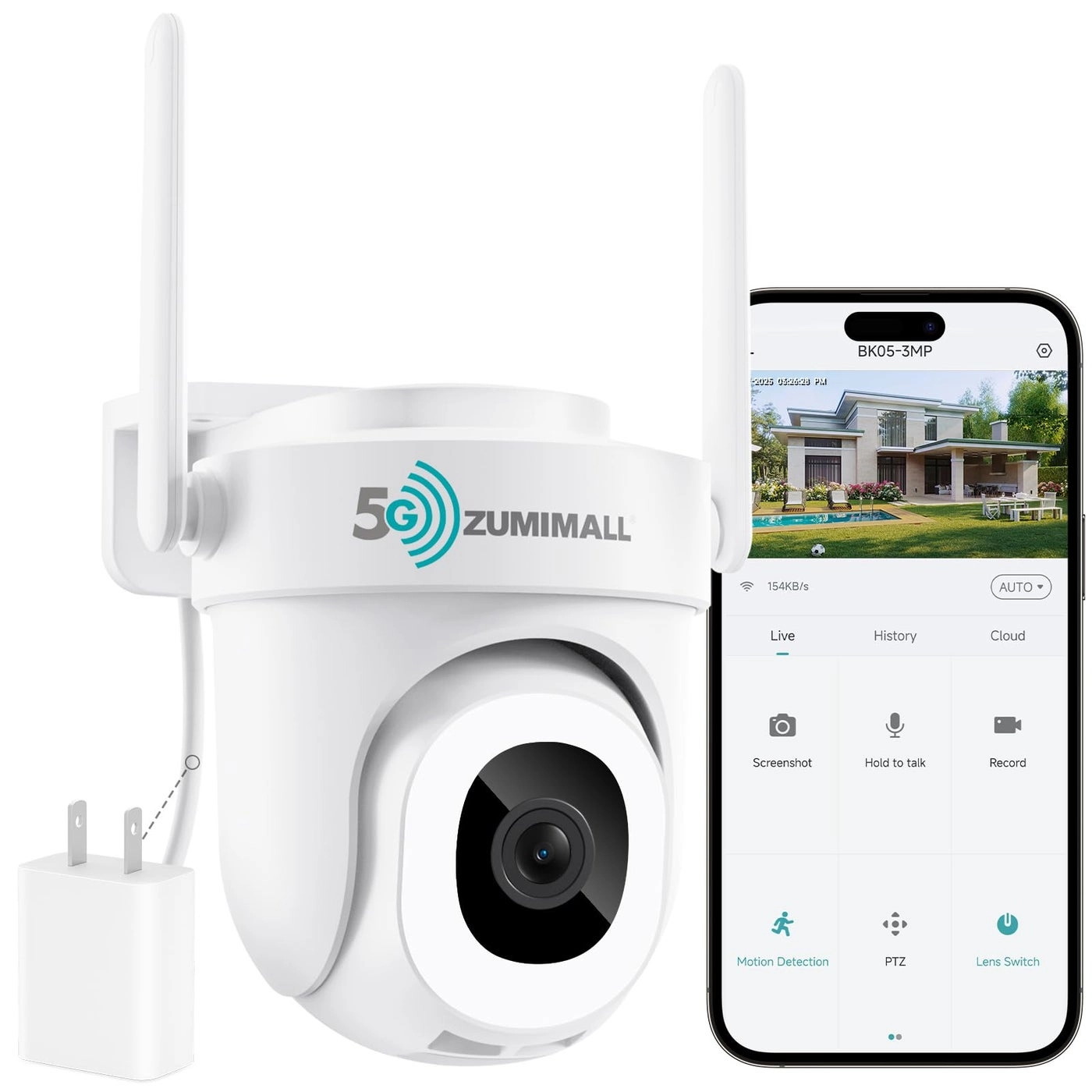 ZUMIMALL Security Camera 3MP
