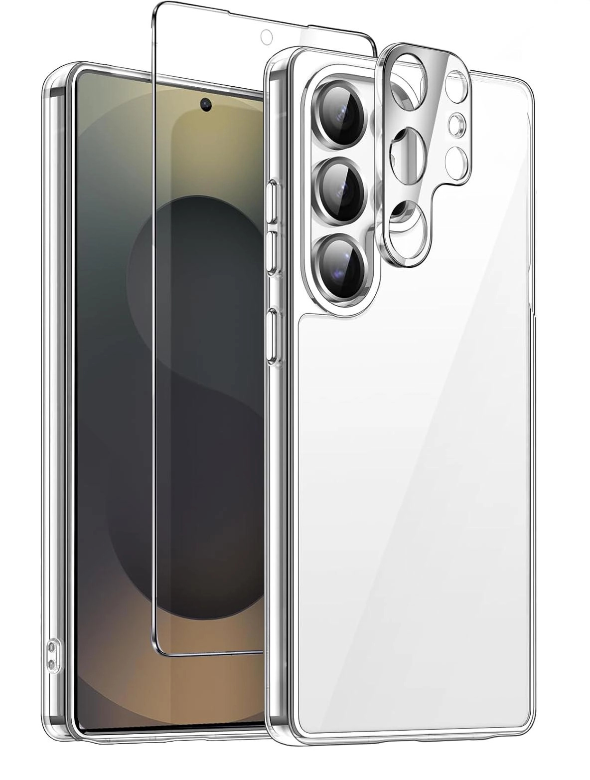 Trands Glass Screen Protector + Camera Lens Protector for Samsung Galaxy S25 Ultra