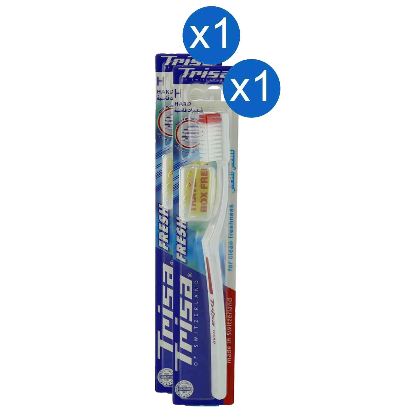 Trisa Fresh Toothbrush - Hard 2-Piece Pack