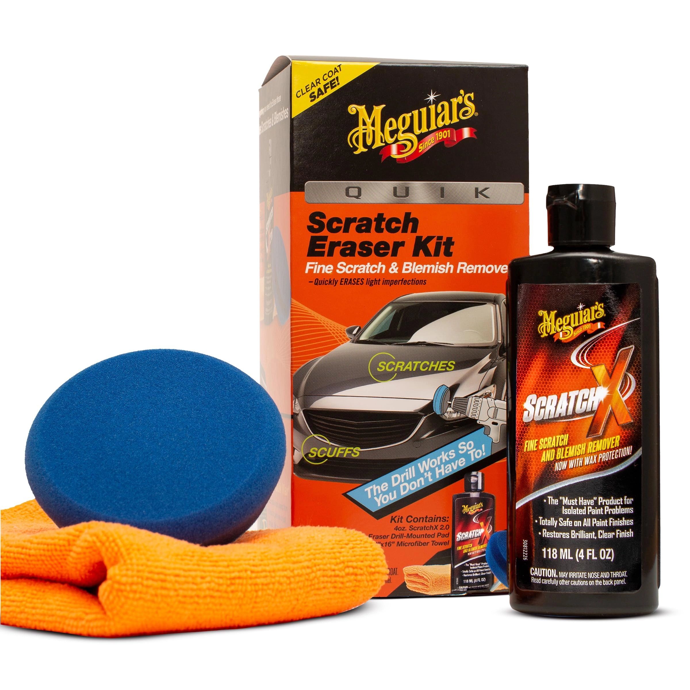 Meguiar's Quik Scratch Eraser Kit - 4" Scratch Eraser Pad