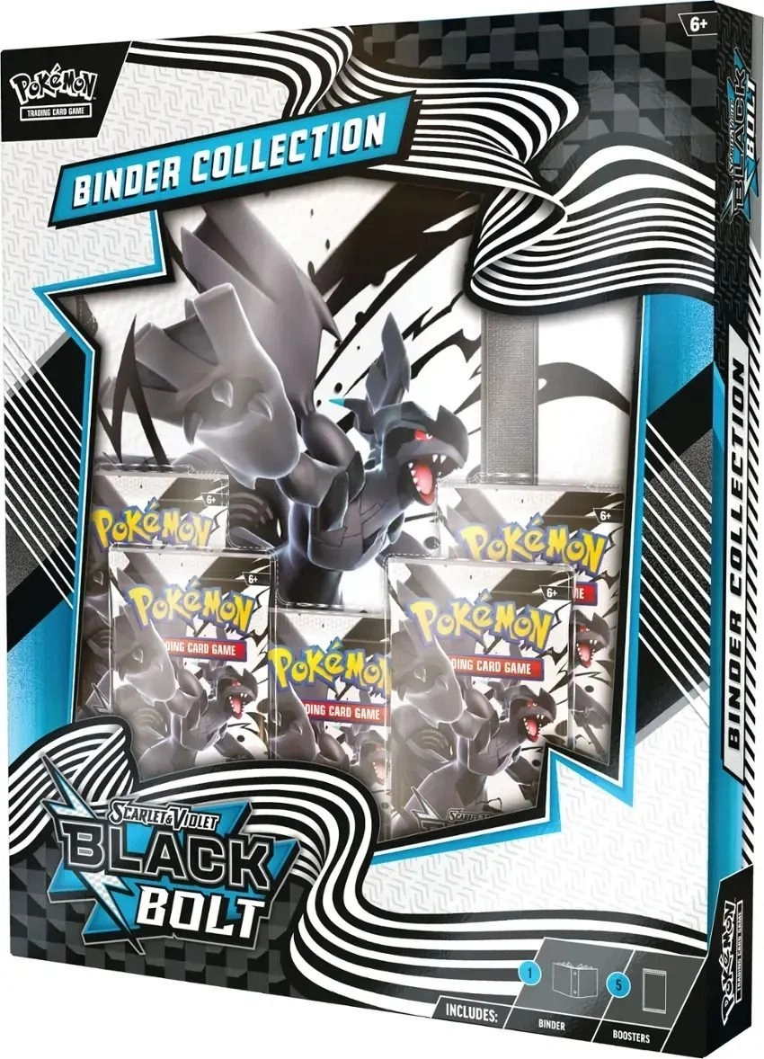 Black Bolt Binder Collection - 9-pocket + Black Bolt Booster Pack - 5pcs