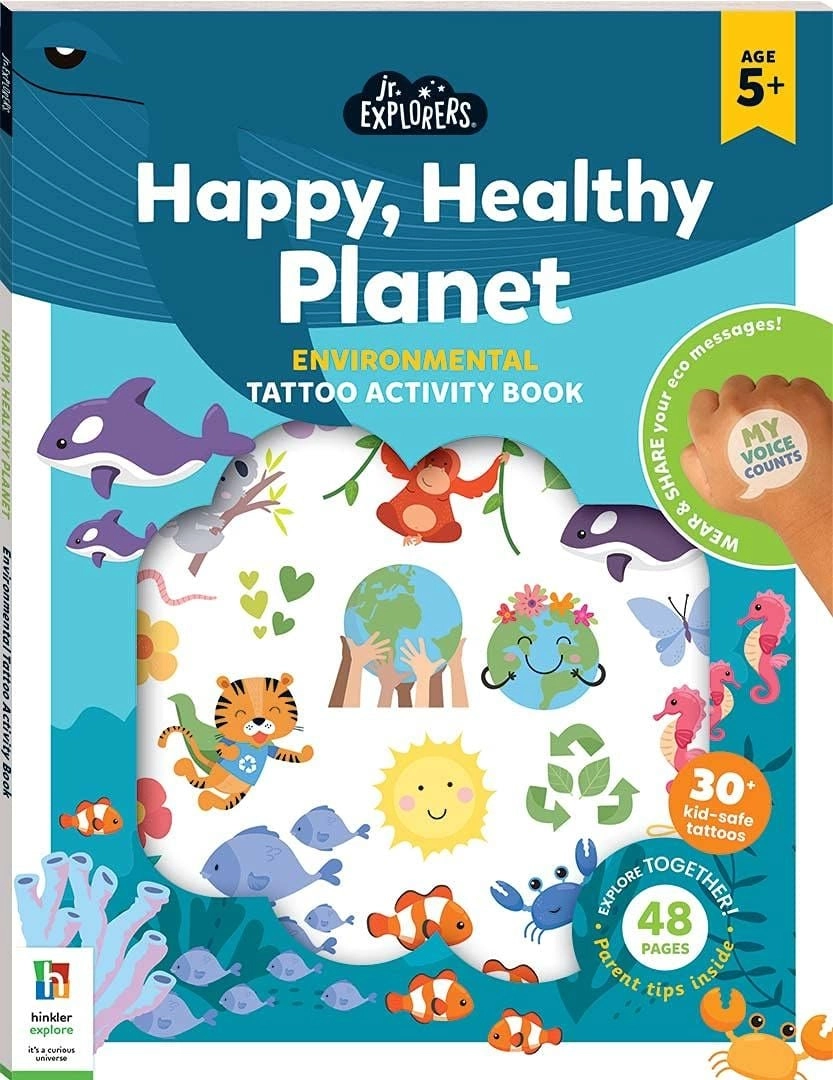 Hinkler Junior Explorers Activity Book Happy Healthy Planet - 5+