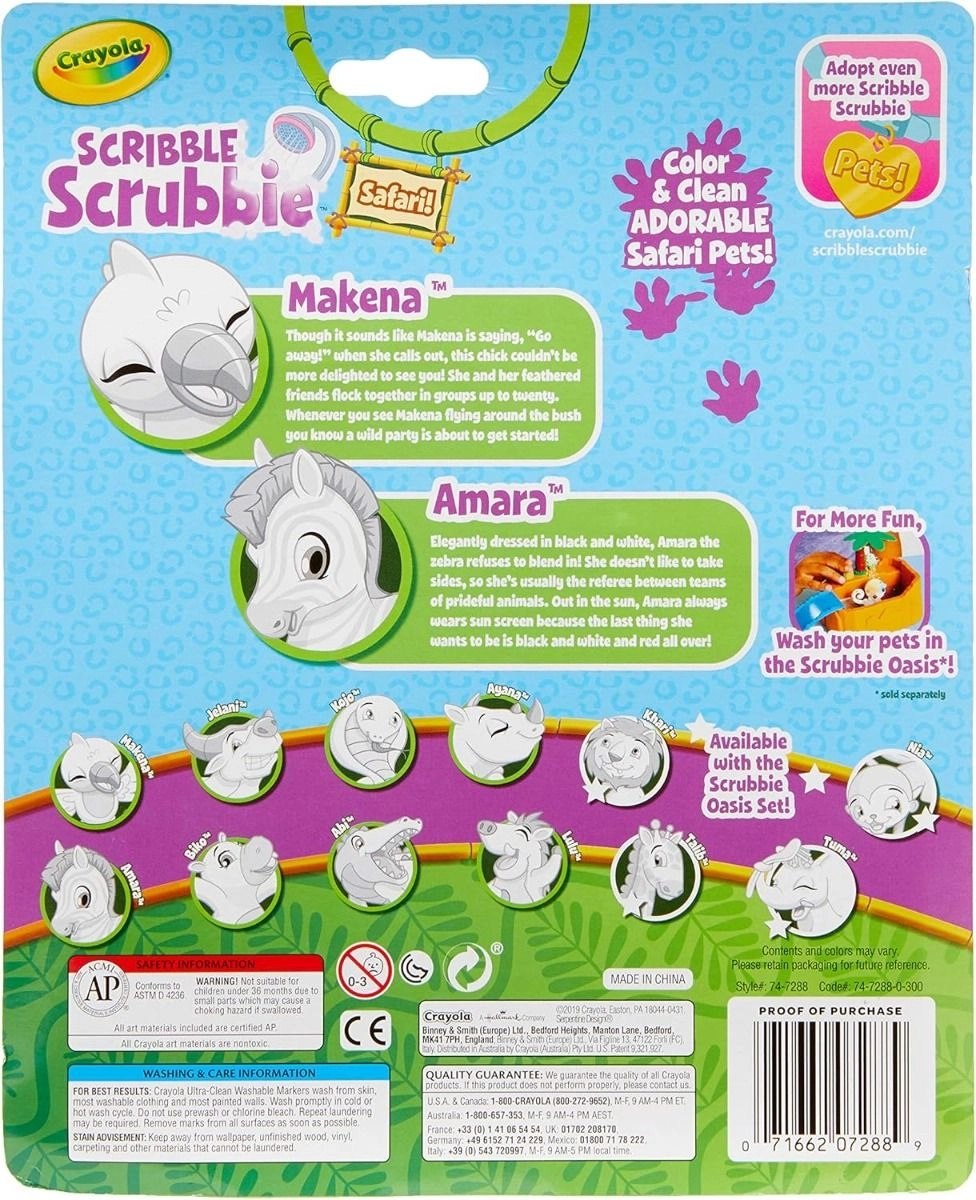 Scribble Scrubbie Safari - 2 Pack